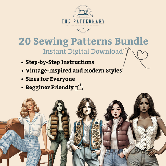 20 Sewing Patterns Bundle